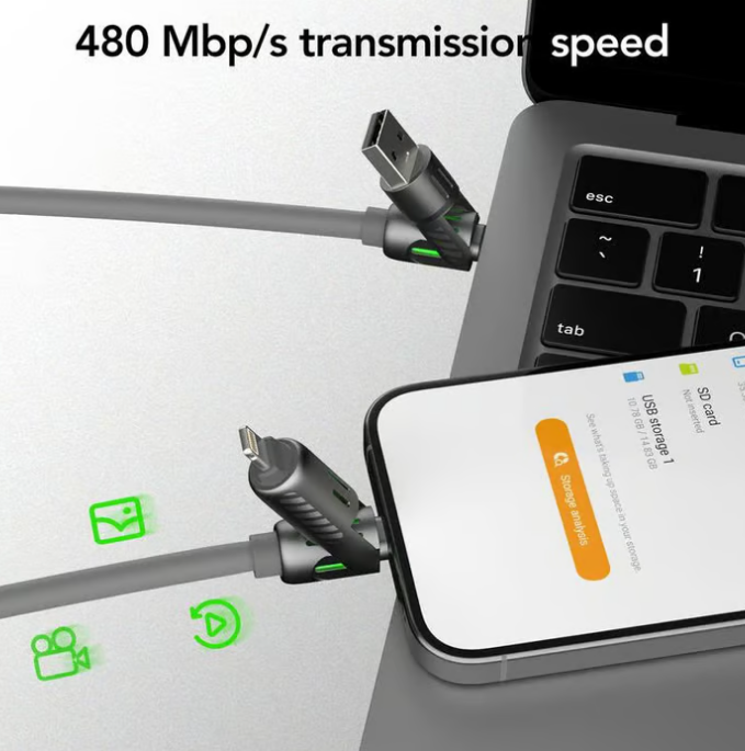 🔥Last Day 49% OFF🔥📲4-in-1 USB Charging Cable fast charging 60W MAX⚡