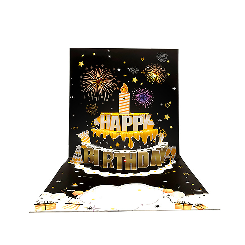 Birthday cards with music and lights, blow-out candles, pop-up birthday cards | Send special birthday cards to him