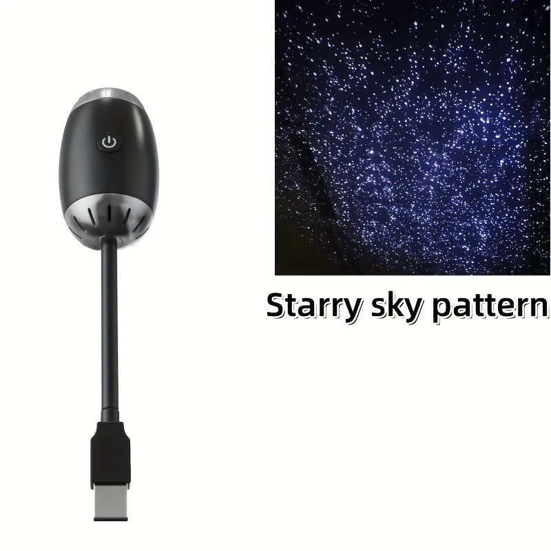 USB Starry Sky Projection Light Car Bedroom Dual purpose HD Starry Sky Galaxy Romantic Atmosphere LED Light