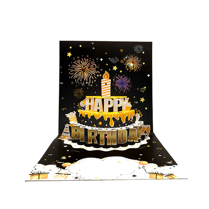 Birthday cards with music and lights, blow-out candles, pop-up birthday cards | Send special birthday cards to him