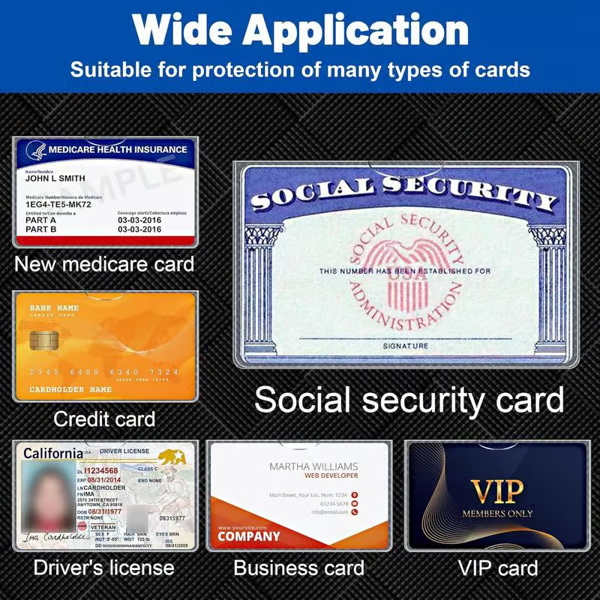 ✨Social Security Card Protector Sleeves