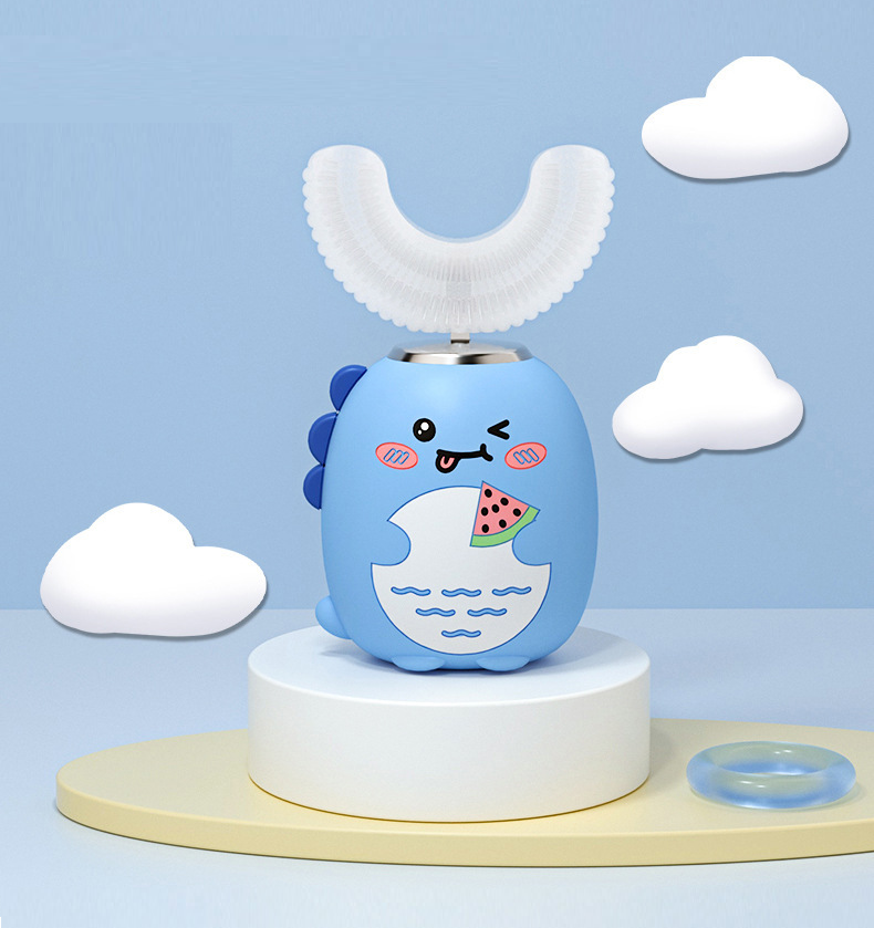 U-shaped rechargeable electric toothbrush for children aged 2-6-12