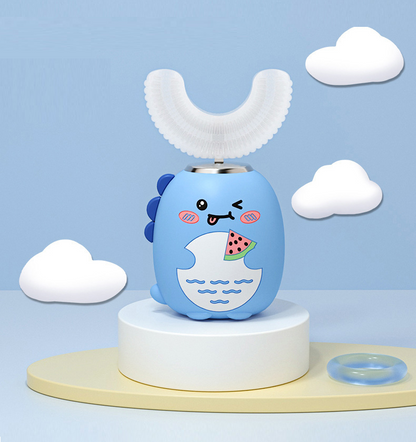 U-shaped rechargeable electric toothbrush for children aged 2-6-12