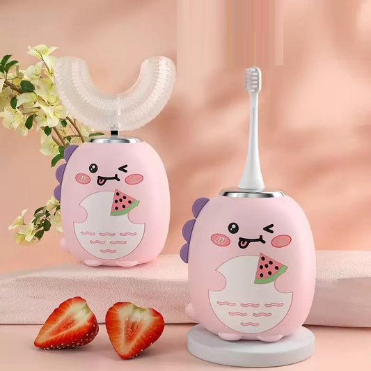 U-shaped rechargeable electric toothbrush for children aged 2-6-12