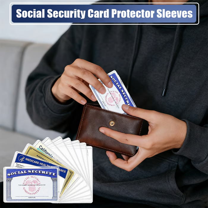 ✨Social Security Card Protector Sleeves