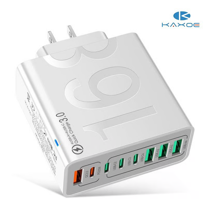 8-Port Fast Charging USB Hub 4 USB-CFallFreshness& 4 USB-A Portable Smart Charger