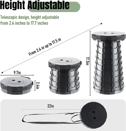 Upgraded folding stool thickened portable folding stool telescopic stool