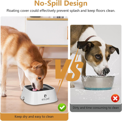 Pet Spill-Proof Slow Feeding Water Bowl