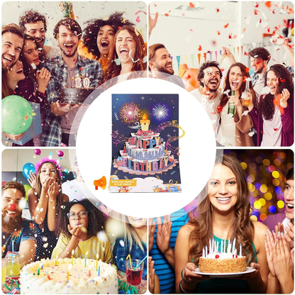 Birthday cards with music and lights, blow-out candles, pop-up birthday cards | Send special birthday cards to him