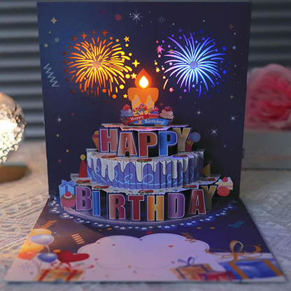 Birthday cards with music and lights, blow-out candles, pop-up birthday cards | Send special birthday cards to him