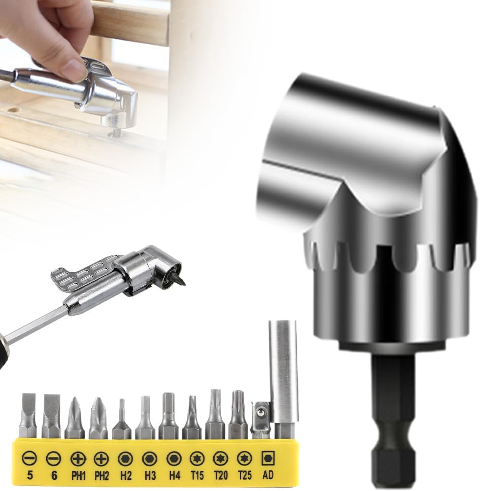2025 New Right Angle Head Drill Bit Driver Extender Drill Bit Electric Screwdriver Socket Adapter