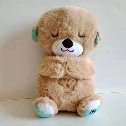 Cute breathing otter comfort bear plush toy