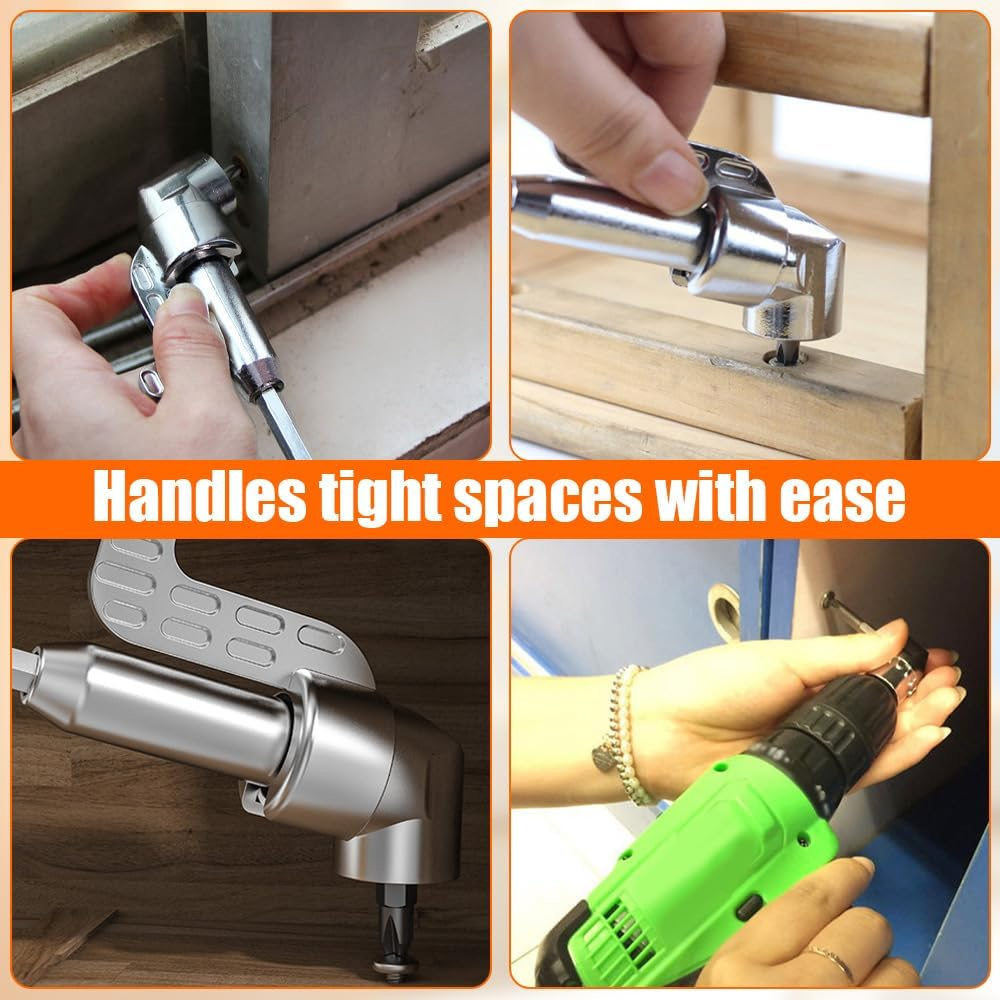 2025 New Right Angle Head Drill Bit Driver Extender Drill Bit Electric Screwdriver Socket Adapter