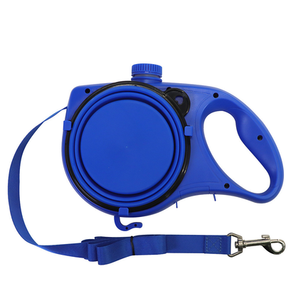 Multi-purpose leash 4 feet with food and water fountain, dog leash