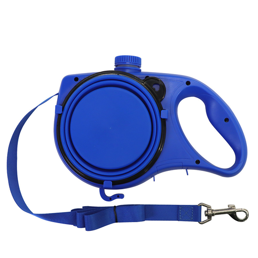 Multi-purpose leash 4 feet with food and water fountain, dog leash