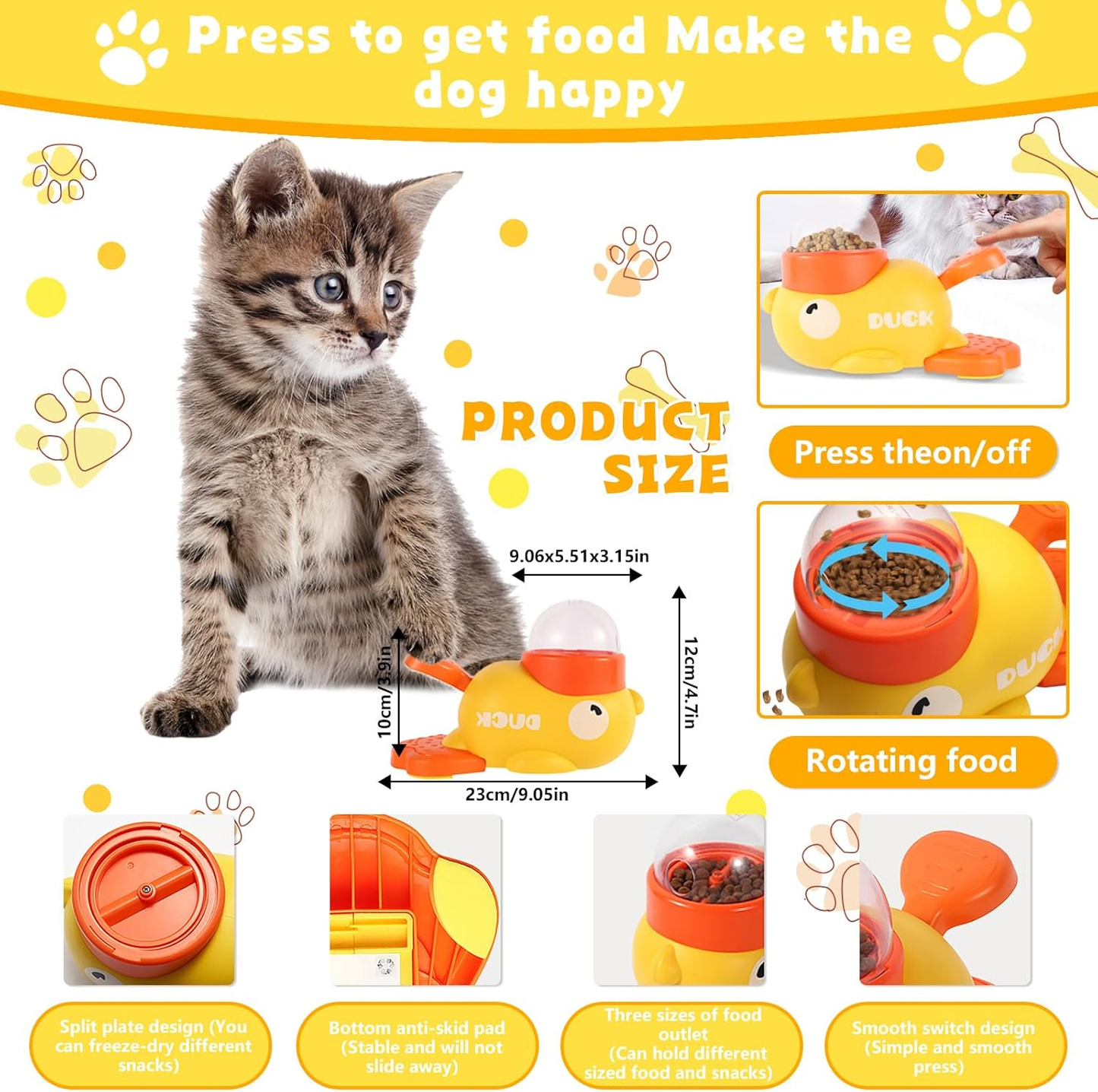🐱Pet interactive treat dispenser toy🐶