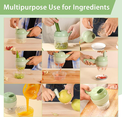 4 in 1 vegetable chopper electric vegetable chopper set