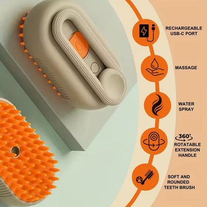 🐾Electric spray pet comb | Deep massage | Remove loose hair and prevent tangles✨