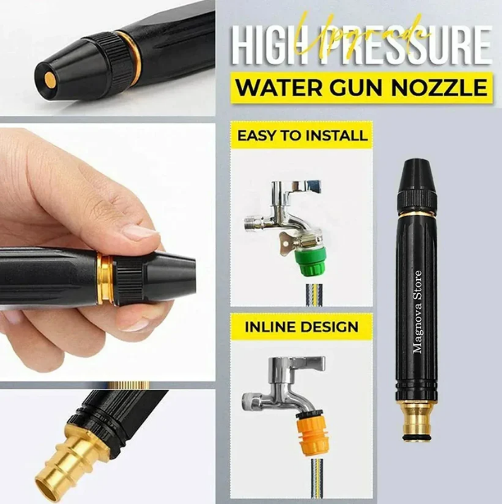 3-in-1 high-pressure cleaning gun with rotating car wash device