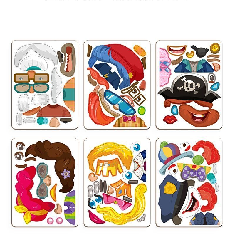 ✨HOT SALE 49% OFF💫Magnetic Puzzles Face Dress Up Travel Game Double Side Preschool Educational Learning Toy for Kids