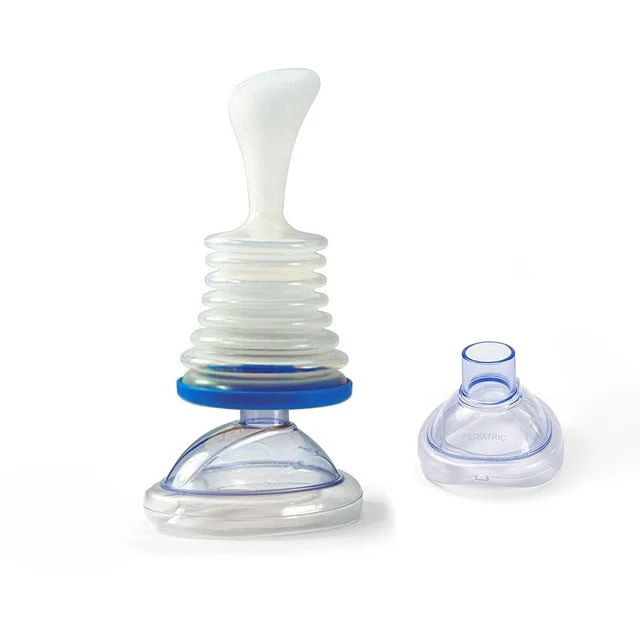 Portable first aid kit, home emergency device, breathing trainer, anti-suffocation rescue device, suitable for adults and children