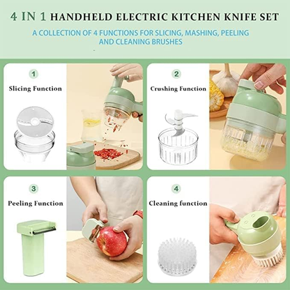 4 in 1 vegetable chopper electric vegetable chopper set