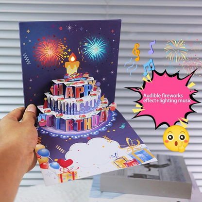 Birthday cards with music and lights, blow-out candles, pop-up birthday cards | Send special birthday cards to him