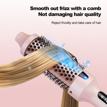 New volumizing comb, straight hair comb, and curling iron