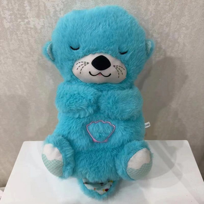 Cute breathing otter comfort bear plush toy