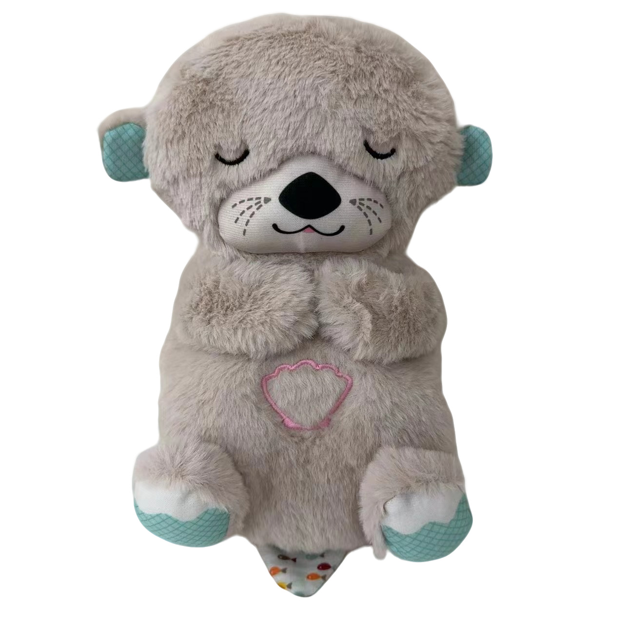 Cute breathing otter comfort bear plush toy