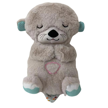Cute breathing otter comfort bear plush toy