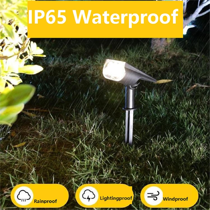 Solar-powered outdoor spotlight, waterproof IP65 wireless wall light