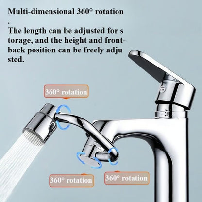 🚰 Faucet Aerator Extension – 1440° Rotate, Universal Fit, Kitchen Essential ✨