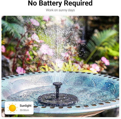 Solar Fountain Outdoor Pool Garden Floating Waterscape Fountain Pump