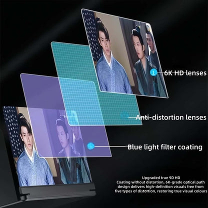 📱Mobile phone screen magnifier | HD anti-blue light eye protection | Foldable and portable tool for watching TV series