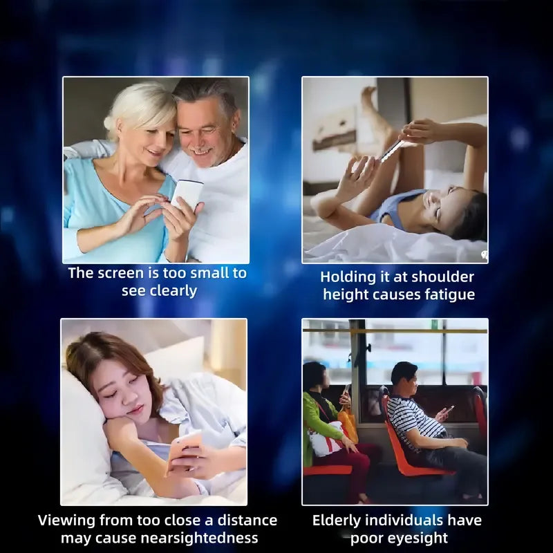 📱Mobile phone screen magnifier | HD anti-blue light eye protection | Foldable and portable tool for watching TV series