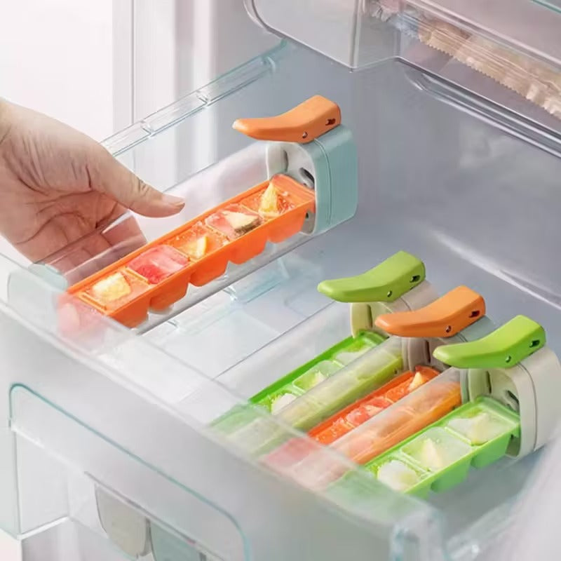 6-Compartment One-Touch Ice Maker | Quickly Releases Ice Cubes | Suitable for Whiskey, Cocktails, Coffee, and Party Drinks