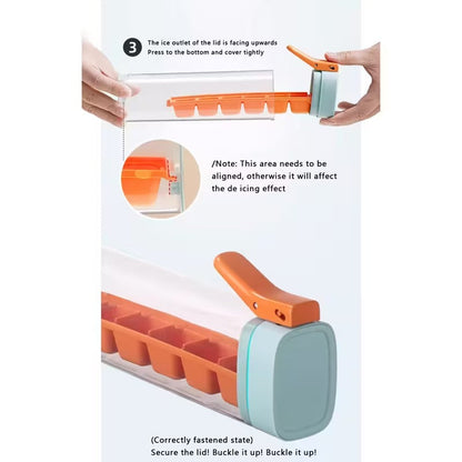 6-Compartment One-Touch Ice Maker | Quickly Releases Ice Cubes | Suitable for Whiskey, Cocktails, Coffee, and Party Drinks