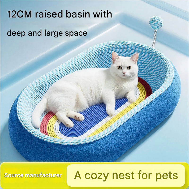 Extra Large Deep Sleep Starry Sky Round Cat Scratching Bed
